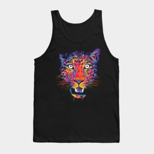 Hot Rainbow Leopard Tank Top